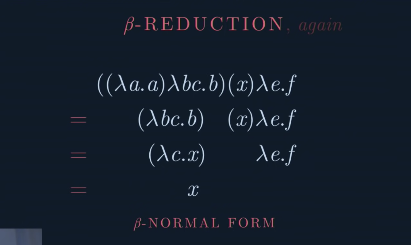 beta reduction